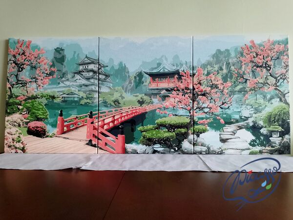 Misty Japanese Garden 50x120cm