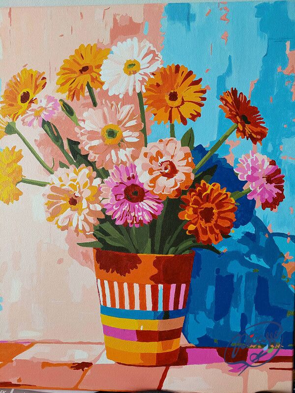 Summer gerberas 40x50 cm
