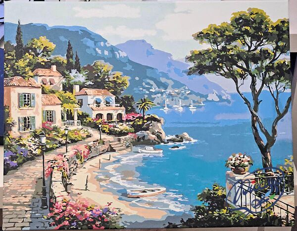 Mediterranean bay 40x50cm