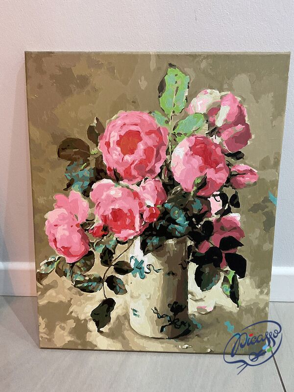 A dazzling bouquet of peonies 40x50 cm