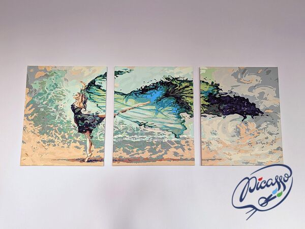 A thrilling dance 50x120cm