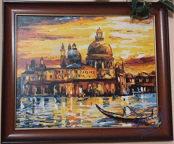The golden sky of Venice