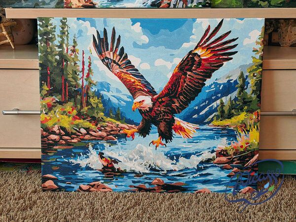 King of the Mountain River 40x50 cm