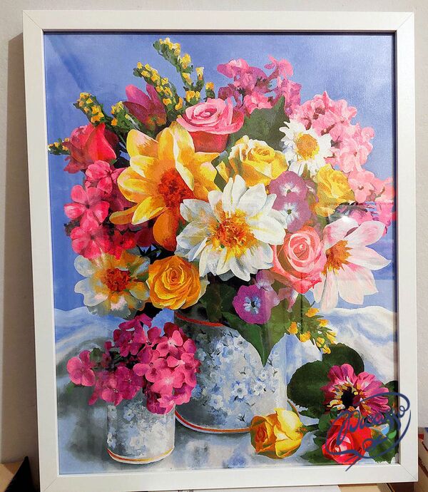 Colorful summer bouquet